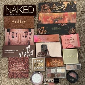 Bulk Eyeshadow Palette and makeup sale - some colors gently used or swatched
